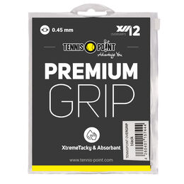 Tennis-Point Premium Grip schwarz 12er